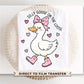 Silly Goose on The Loose DTF Transfer | Ready To Press | Direct To Film | Valentines Day