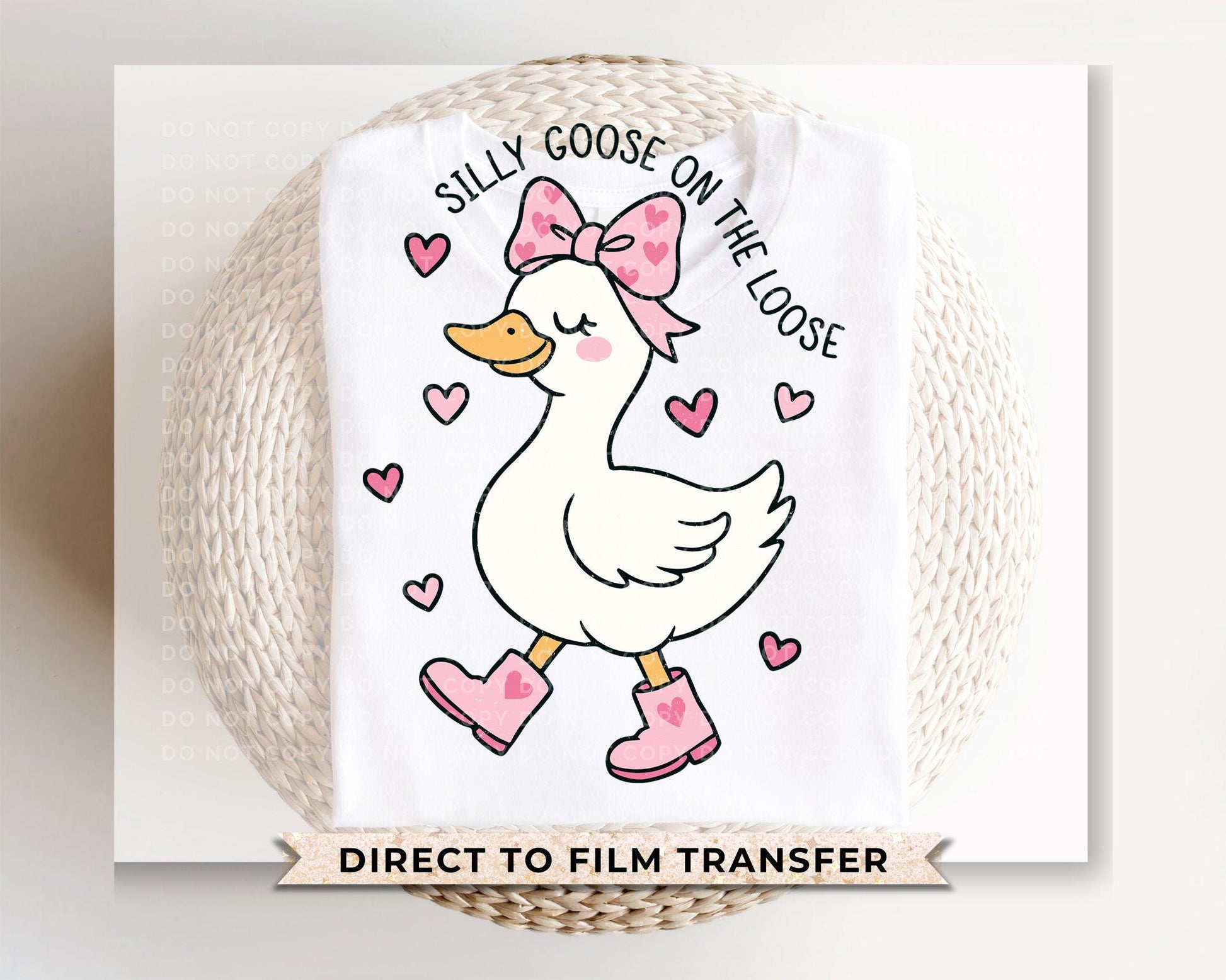 Silly Goose on The Loose DTF Transfer | Ready To Press | Direct To Film | Valentines Day