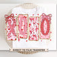 Preppy XOXO DTF Transfer | Ready To Press | Direct To Film | Girly