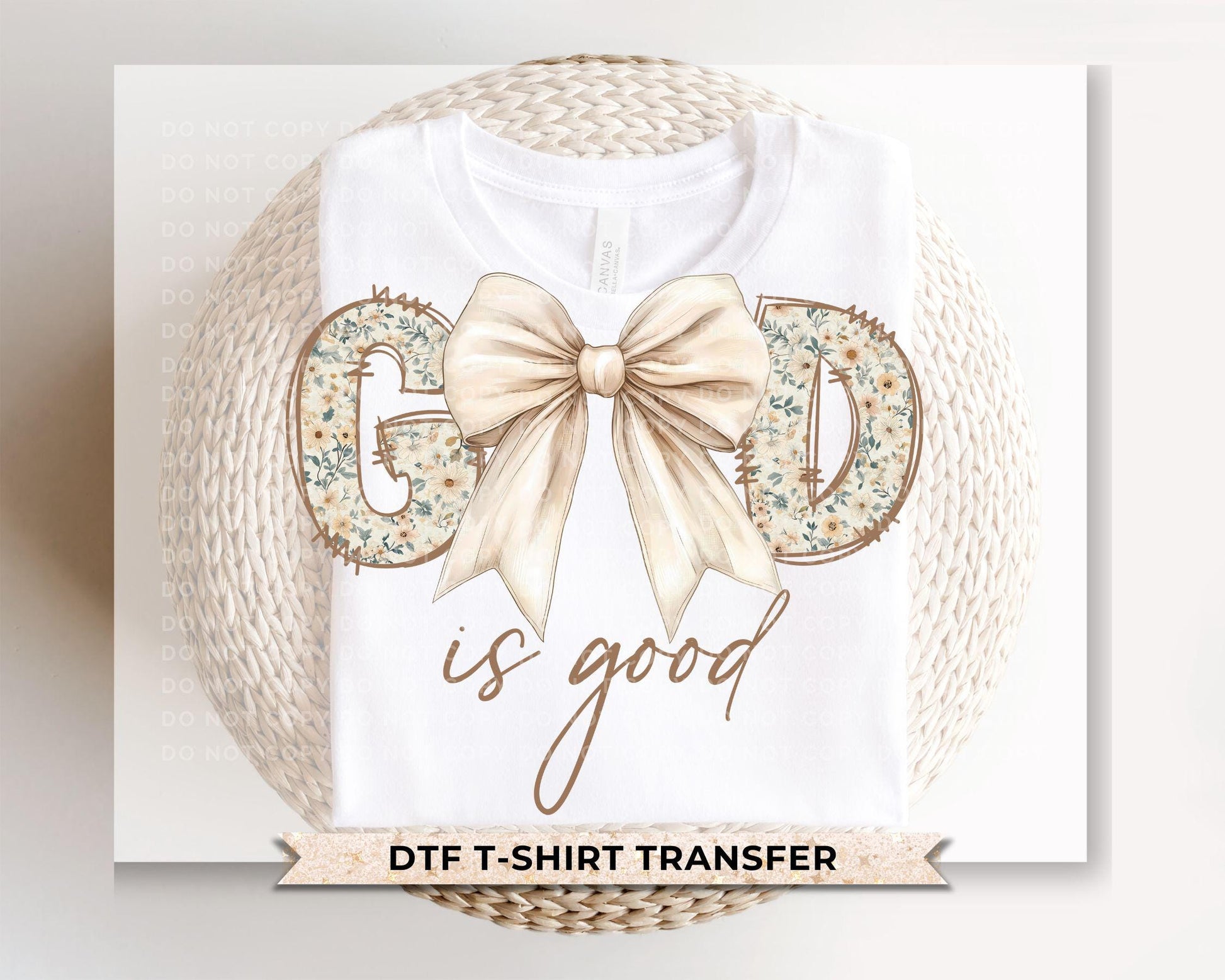God is Good DTF Transfer, Christian Easter T-shirt Design