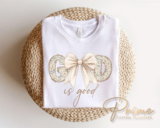 God is Good DTF Transfer, Christian Easter T-shirt Design