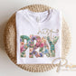 Just Pray Faux Yarn DTF Transfer, Christian Easter T-shirt Design