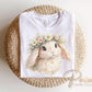 Easter Bunny DTF Transfer, Faux Embroidery, Ready to Press
