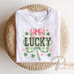 Preppy Lucky Clover DTF Transfer, St. Patrick's Day Tshirt, Direct to Film
