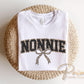 Coquette Nonnie Leopard Print DTF Transfer, Tshirt Design for Grandma