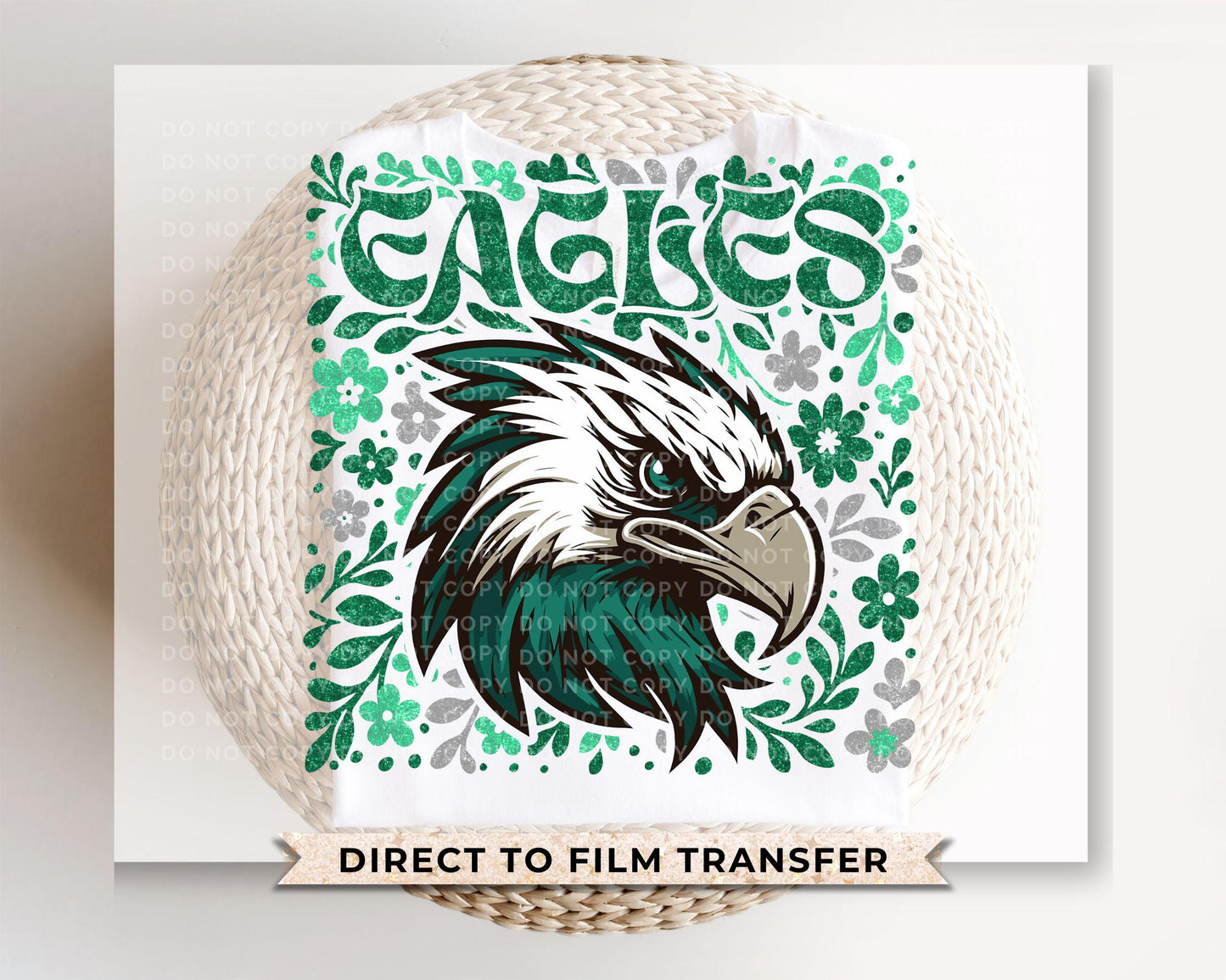 Philadelphia Football Floral DTF Transfer, Ready to Press