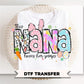 This Nana Loves Her Peeps DTF Transfer | Grandma Easter Tshirt Design