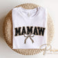 Coquette Mamaw Leopard Print DTF Transfer | Ready to Press, Tshirt Design for Mother's Day