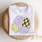 Retro Groovy Easter Eggs DTF Transfer | Ready to Press, Kids Tshirt Design