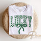 Faux Yarn Checkered Lucky DTF Transfer, St. Patrick's Day Tshirt Design