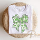 Coquette Shamrock Bow DTF Transfer | St Patrick's Day Tshirt Design