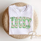 Coquette Lucky DTF Transfer | Preppy St Patrick's Day Tshirt Design