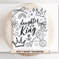 Daughter of The King DTF Transfer, Christian Easter T-shirt Design