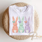Pastel Easter Bunnies DTF Transfer, Easter T-shirt Design