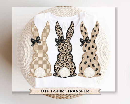 Easter Bunnies DTF Transfer, Easter T-shirt Design