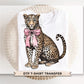 Coquette Leopard DTF Transfer, T-shirt Design