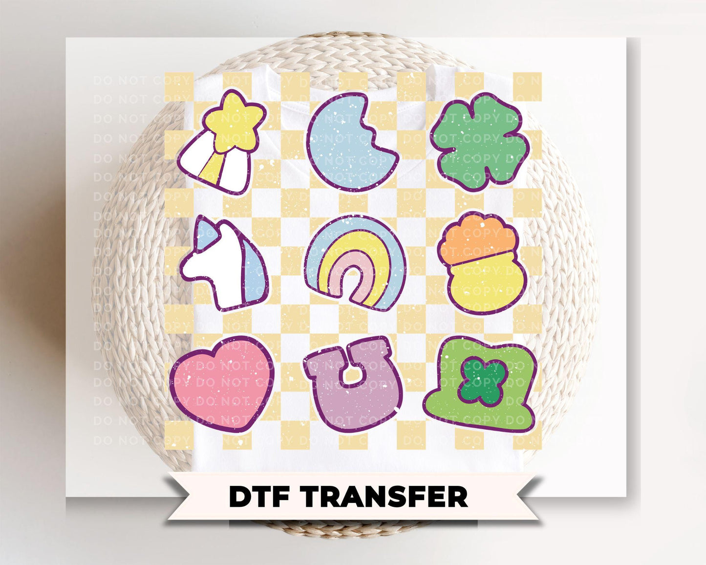 Lucky Charm DTF Transfer, St Patrick's Day Tshirt Design