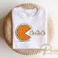 Pumpkin Pie Pac Man DTF, Ready to Press Thanksgiving Tshirt Design