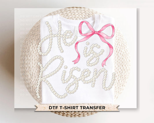 He Is Risen Easter DTF Transfer, Christian T-shirt Design