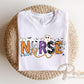 Nurse Halloween Doodle DTF Transfer, Ready to Press, Fall Tshirt Design