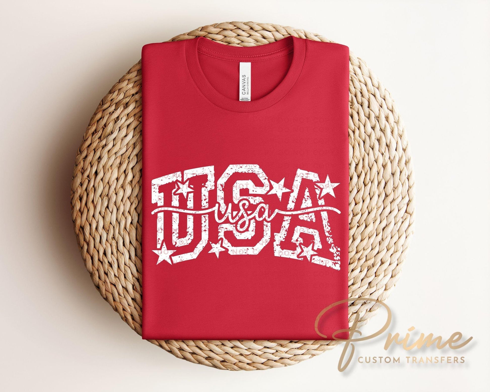 Coquette USA DTF Transfer, Ready to Press, 4th of July Tshirt Design