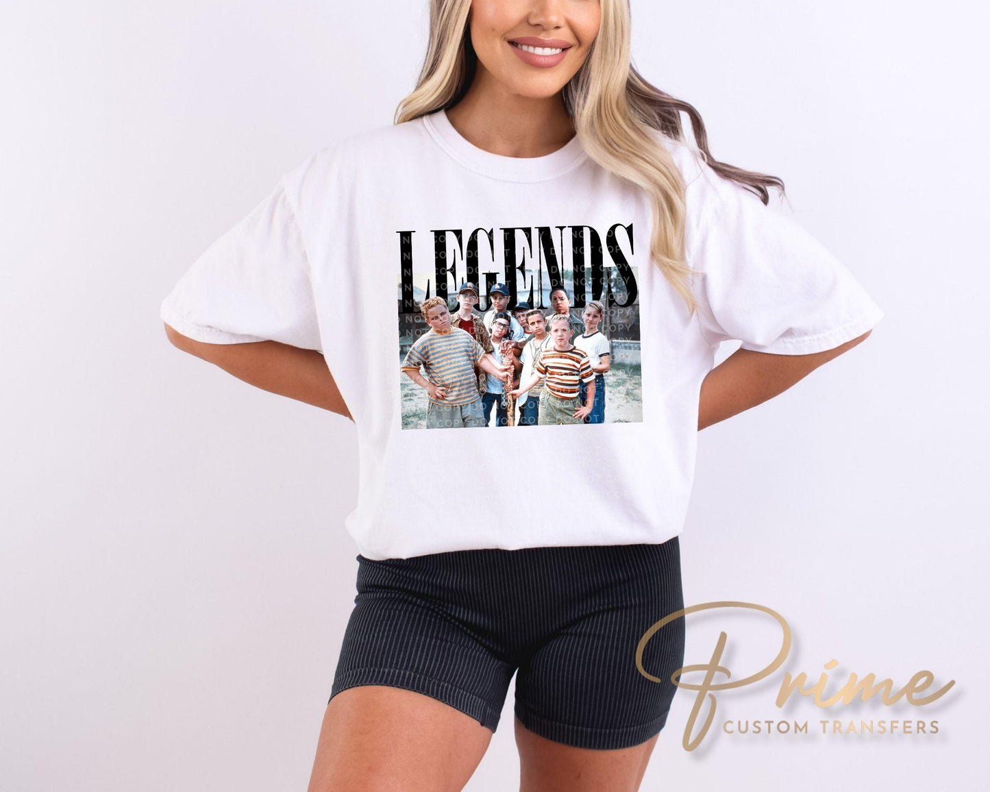 Baseball Legends Never Die DTF Transfer, Ready to Press, Trendy Tshirt Design