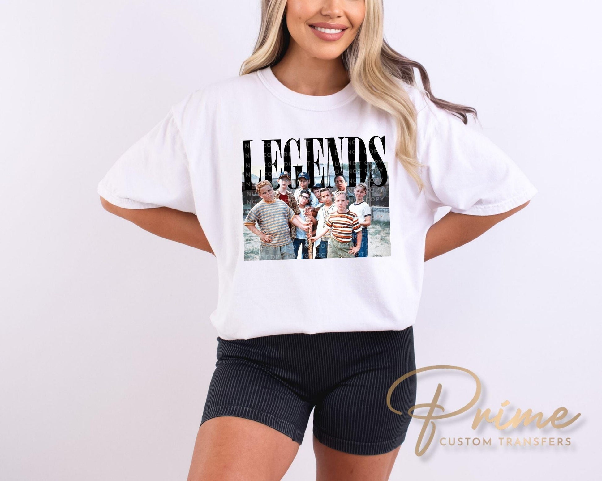 Baseball Legends Never Die DTF Transfer, Ready to Press, Trendy Tshirt Design