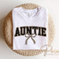 Coquette Auntie Leopard Print DTF Transfer, Tshirt Design