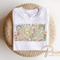 Preppy Easter DTF Transfer, Ready to Press, Chick Lamb Rabbit, Tshirt Design
