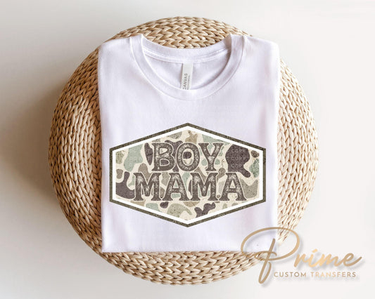 Boy Mama DTF Transfer, Ready to Press, Mother's Day Tshirt Design