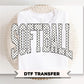 Polka Dots Softball DTF Transfer, Ready to Press, Sport Mama Tshirt Design