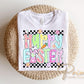 Coquette Happy Easter DTF Transfer, Brushstroke Tshirt Design