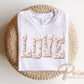 Faux Yarn Love DTF Transfer, Ready to Press Valentine T-shirt Design