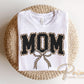 Coquette Mom Leopard Print DTF Transfer, Mother's Day Tshirt Design