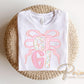 Preppy Floral Gigi DTF Transfer, Pink Coquette Grandma Shirt Design