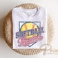 Retro Softball Mama DTF Transfer | Ready to Press, Sports Mom Tshirt Design