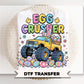 Monster Truck Egg Crusher DTF Transfer, Kid's Easter Tshirt Design