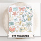 Coquette Summer DTF Transfer, Ready to Press, Beach T-Shirt Design