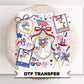 Coquette Patriotic Silly Goose DTF Transfer, 4th of July TShirt Design
