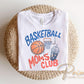 Basketball Moms Club DTF Transfer, Trendy Game Day Tshirt Design