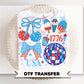 America Coquette DTF Transfer, Ready to Press, 4th of July Tshirt Design