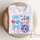 America Coquette DTF Transfer, Ready to Press, 4th of July Tshirt Design
