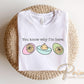 You Know Why I'm Here DTF Transfer | Funny Easter Deviled Eggs Tshirt Design