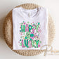 Happy Go Lucky DTF Transfer | Preppy St Patricks Tshirt Design
