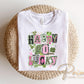 Happy Go Lucky DTF Transfer | Preppy St Patrick's Day Tshirt Design