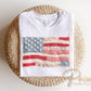 Faux Patchwork Flag DTF Transfer, Ready to Press, 4th of July Tshirt Design