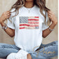 Faux Patchwork Flag DTF Transfer, Ready to Press, 4th of July Tshirt Design