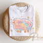 Patchwork Easter Lamb DTF Transfer, The Lord is my Shepherd Tshirt Transfer