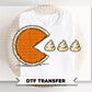 Pumpkin Pie Pac Man DTF, Ready to Press Thanksgiving Tshirt Design