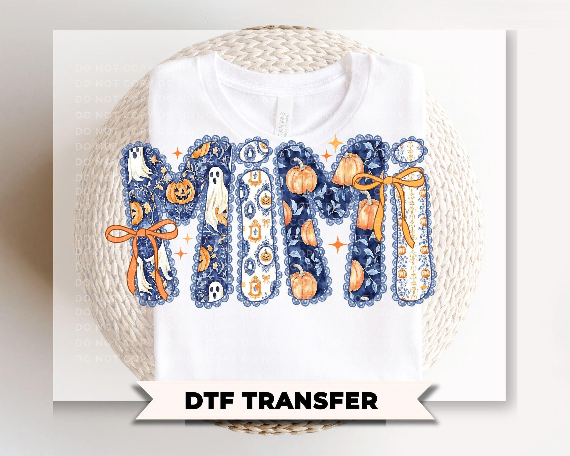 Coquette Halloween Mimi DTF Transfer, Ready to Press, Tshirt Design for Grandma